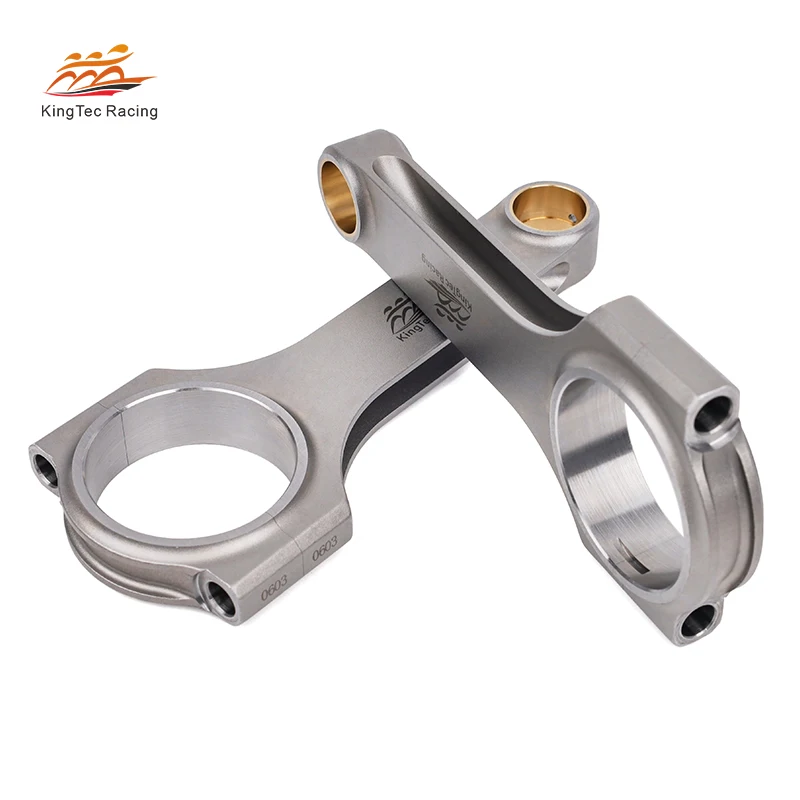 KingTec Racing for BMW N54B30 3.0L Engine 11247586491 Forged Steel H-Beam Connecting Rods with Netural Bolts