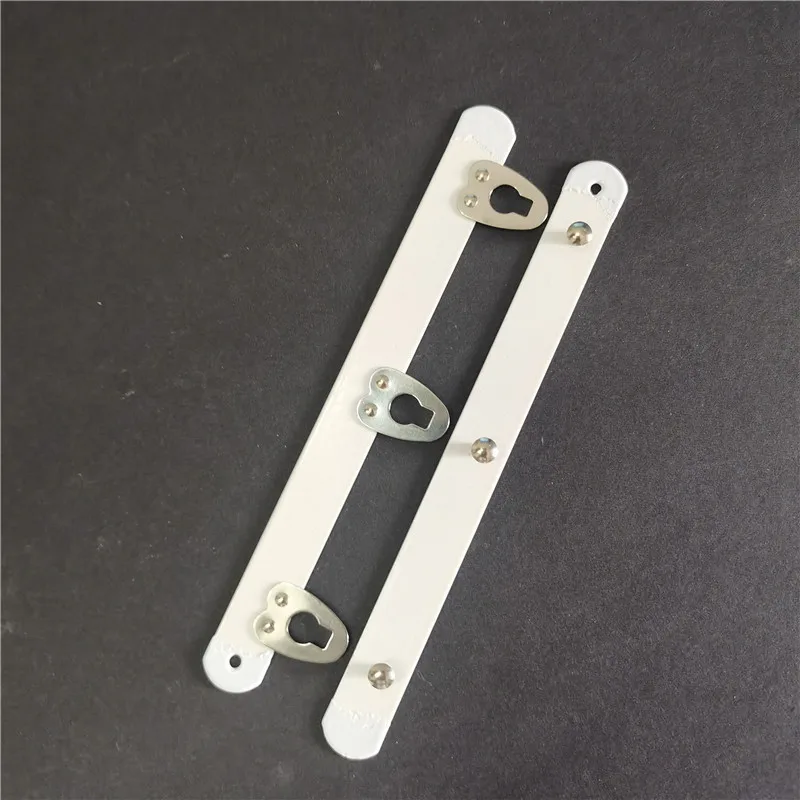 

2 Sets Factory Direct 3 Buckles 13cm Corset Busk White Color with Silver Color Hook and Eye