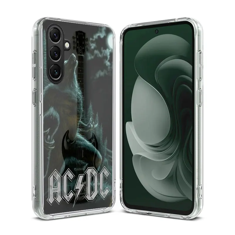 Ac-Dc Fashion Rock Phone Case Samsung Galaxy A70 A50 A40 A30 A20E M30S M31 M21 M12 J8 J6 J4 M32 M52 M51 A90 A80 A20S M11 A10S Ca