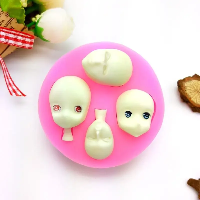 

Head Body Silicone Molds Party Fondant Cake Decorating Tool Sugar Chocolate Candy Moulds DIY