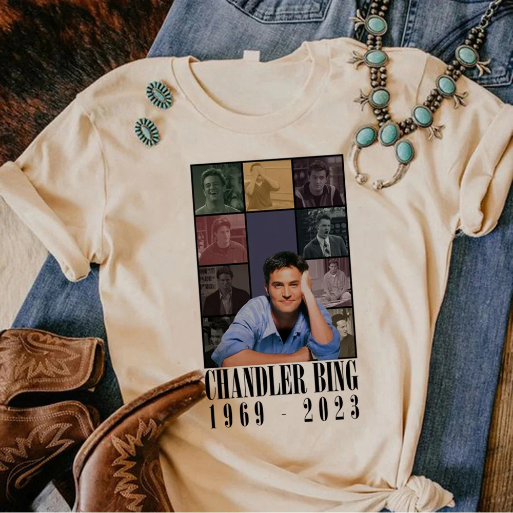 

Женская футболка с рисунком Chandler Bing, летняя футболка с рисунком в стиле аниме, в стиле Харадзюку, 2000s