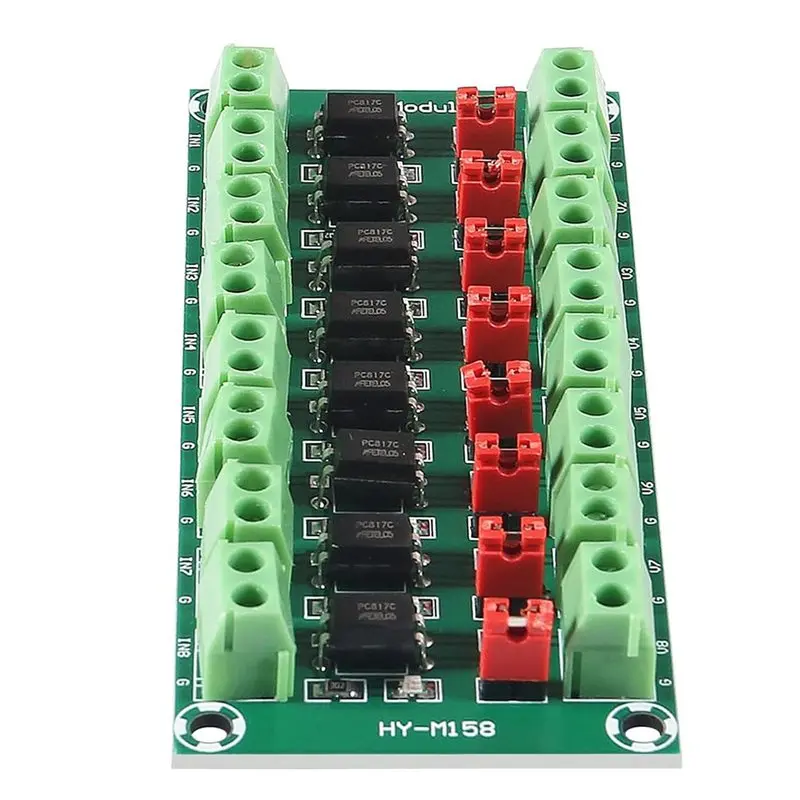 ABJF-For 3.6-30V Driver And Voltage Conversion 2Pcs PC817 8 Channel Optocoupler Isolation Board