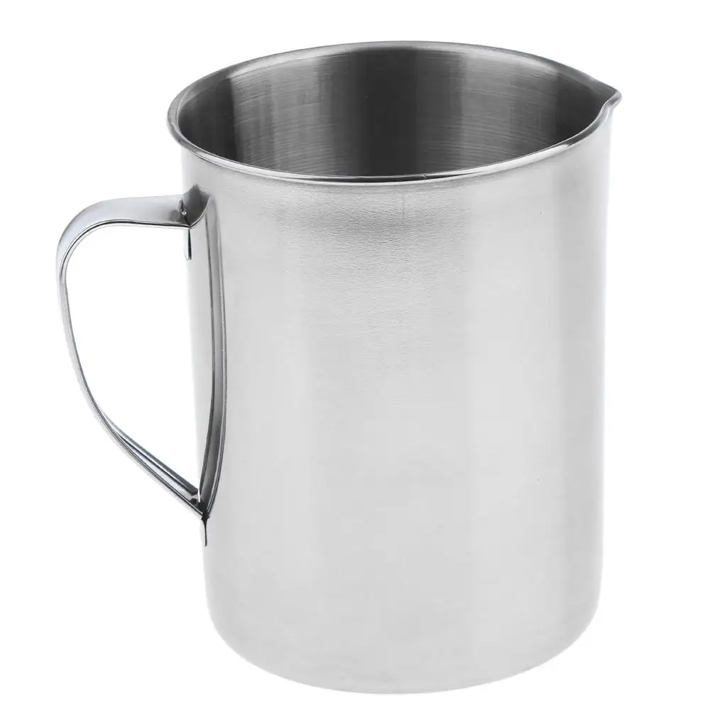 

304 Stainless Steel Measuring Beaker with Handle Kitchen Measuring Cup for Cooking Lab Restaurant Milk Tea