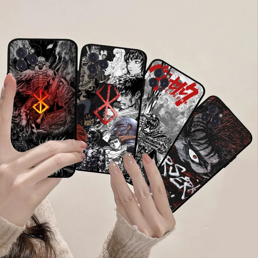 

Anime Berserk Mousepad Silicone Soft for iphone 15 14 13 12 11 Pro Mini XS MAX 8 7 6 Plus X XS XR Cover