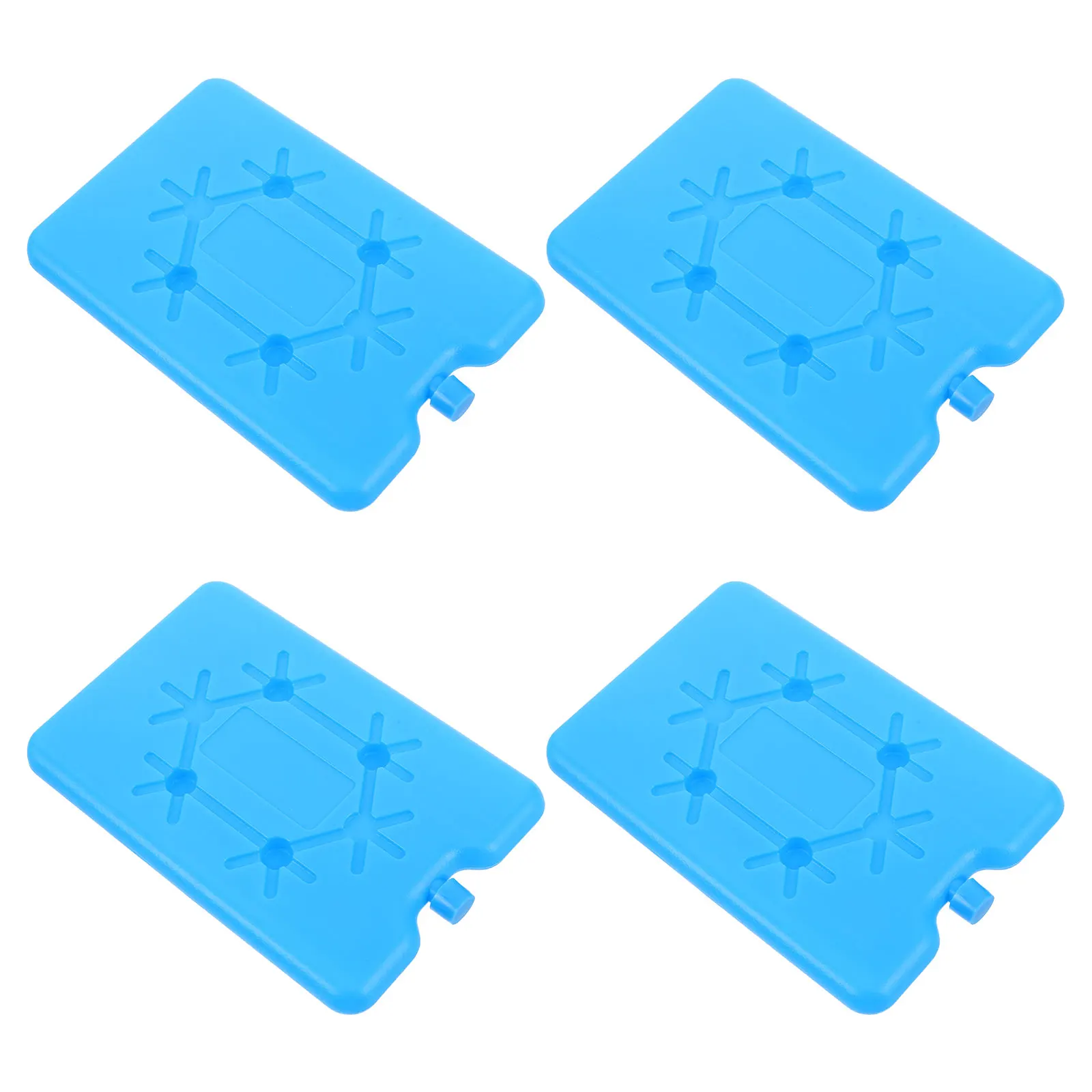 

4 Pcs Outdoor Ice Crystal Box Mini Cooler Lunch Bags Reusable Package for Blue Picnic