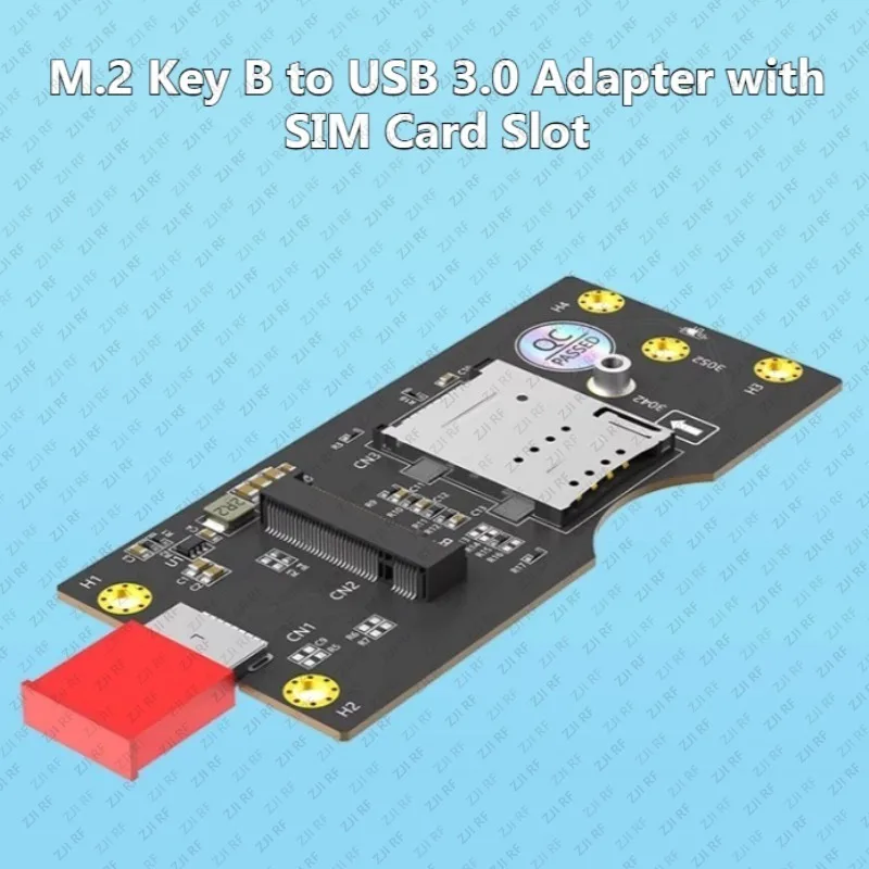 M.2 To USB 3.0 with Dual SIM Card Slot, 3G/4G/5G/LTE Module To USB 3.0 Single/Dual SIM Card Slot Adaptation RM500Q SRM825 EX510