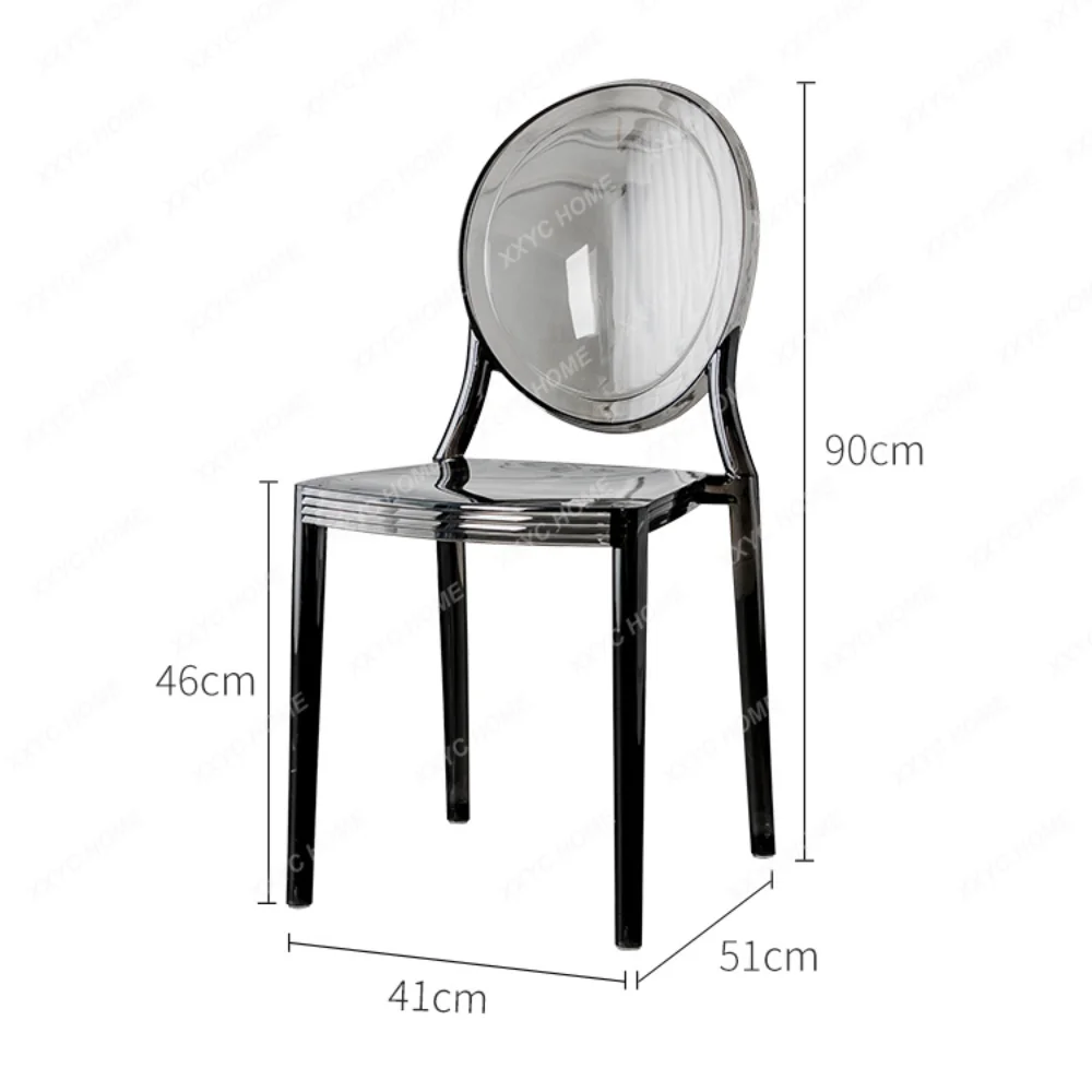 Transparent Dining Chair Ghost Chair Creative Fashion Nordic Acrylic Internet-Famous Crystal Chair