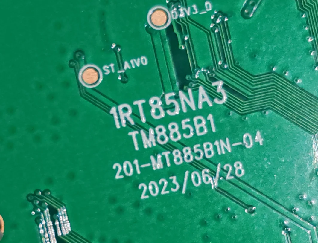 

1RT85NA3 1M885B1 201-MT885B1N-04 V8-GT85NGL-0004201 Original LED TV motherboard physical photo, tested well,