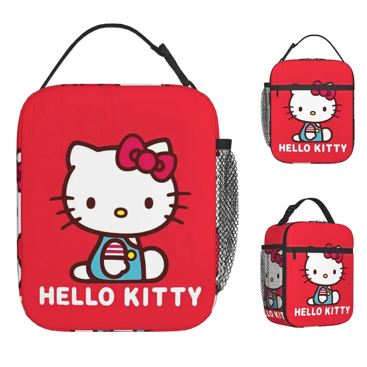 

Hello Kitty A Friend To All Insulated Lunch Bag Thermal Bag Lunch Container Portable Tote Lunch Box Food Storage Bag