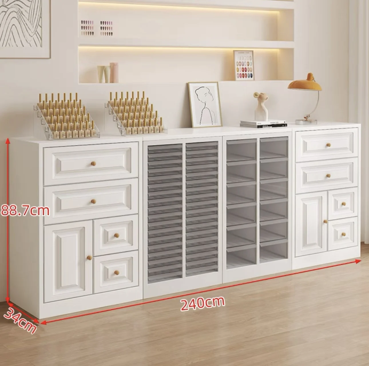 Display Counter Manicure Nail Polish Display Shelf Display Cabinet 2024 New Beauty Salon Nail Shop