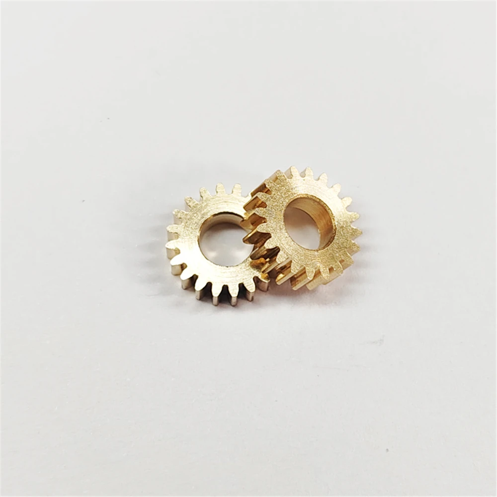 Micro Precision Metal Motor Transmission Gear 0.5M 20T 5mm Brass Cylindrical Spur Gear