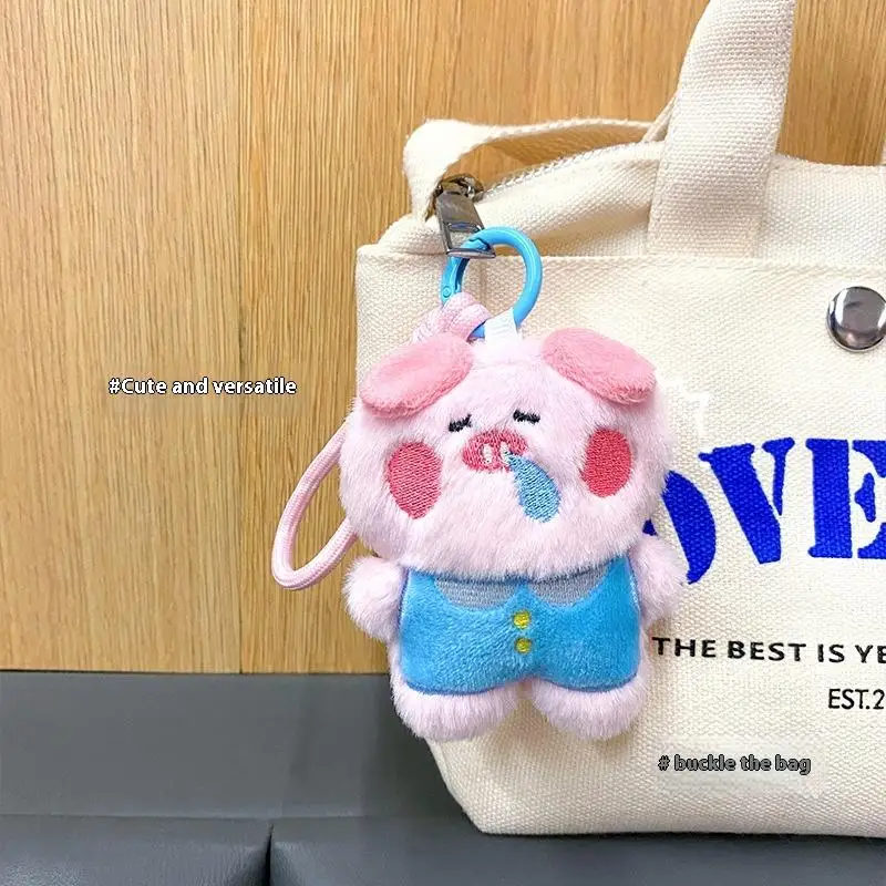 12 stijl schattige pluche hanger cartoon pop sleutelhanger zacht dier sleutelhanger autosleutel gesp kawaii rugzak tas hangende rugzak