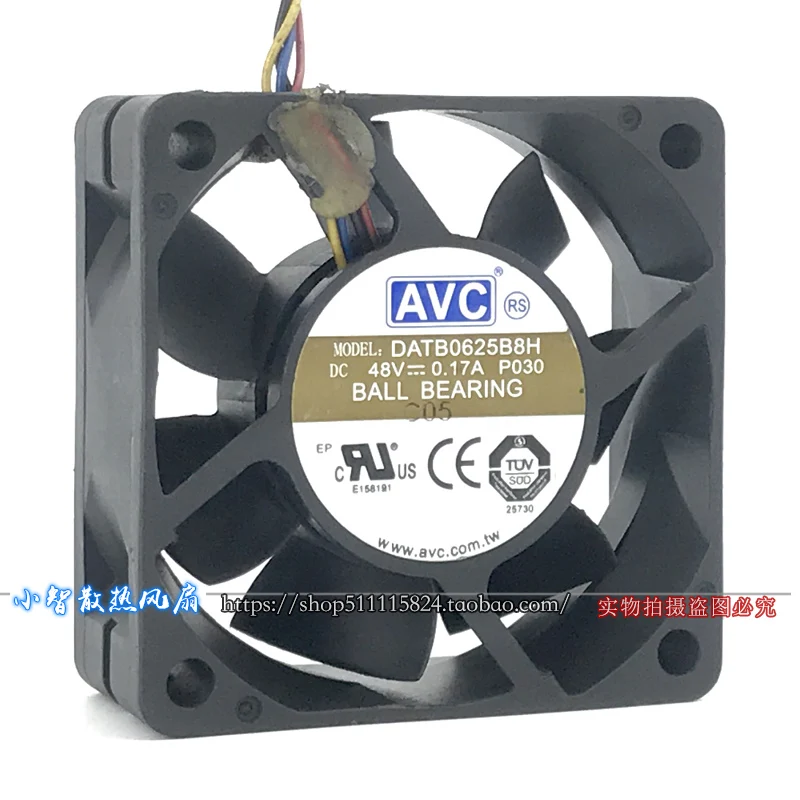 

ОРИГИНАЛЬНЫЙ DATB0625B8H 48 В 0,17 А 6025 60*60*25 мм НОВЫЙ охлаждающий вентилятор-радиатор