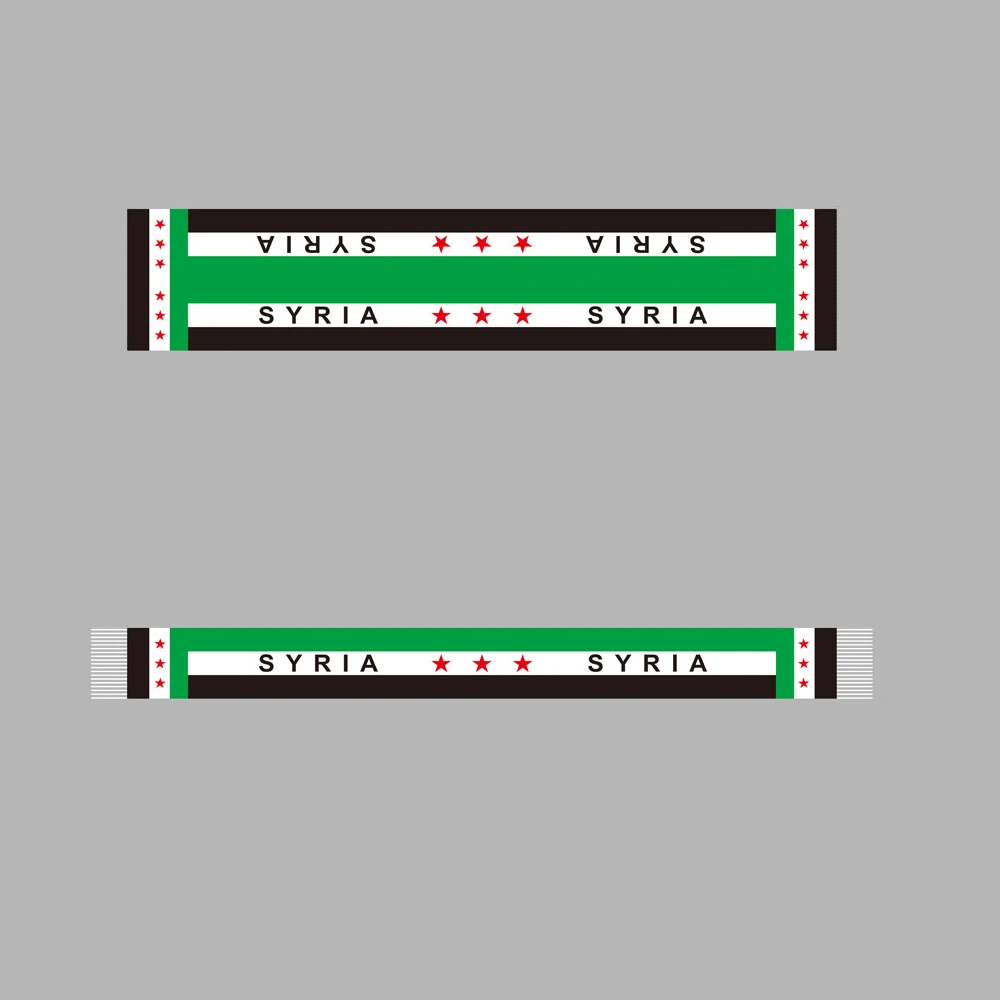 EOODLOVE Scarf Flag Syrian Arab Republic Scarf Flag， Festival Event Samsung Decorative Scarf 15x150cm