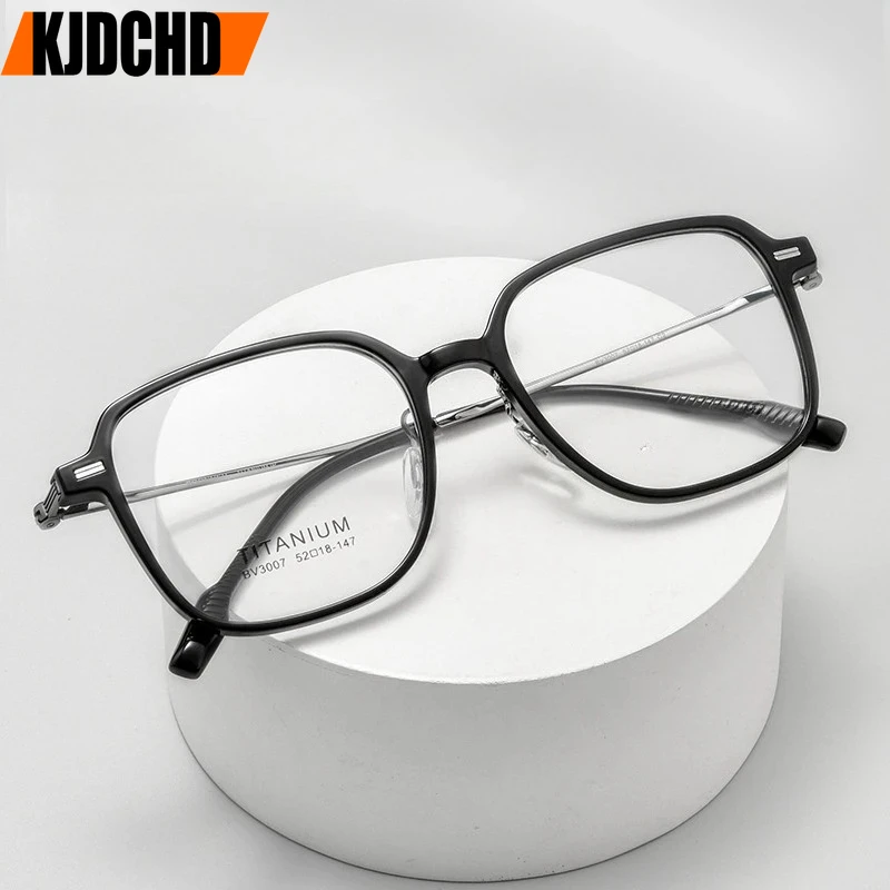 KJDCHD mode lunettes confortables Vintage Ultra léger carré lunettes unisexe lunettes de Prescription cadre pour hommes femmes
