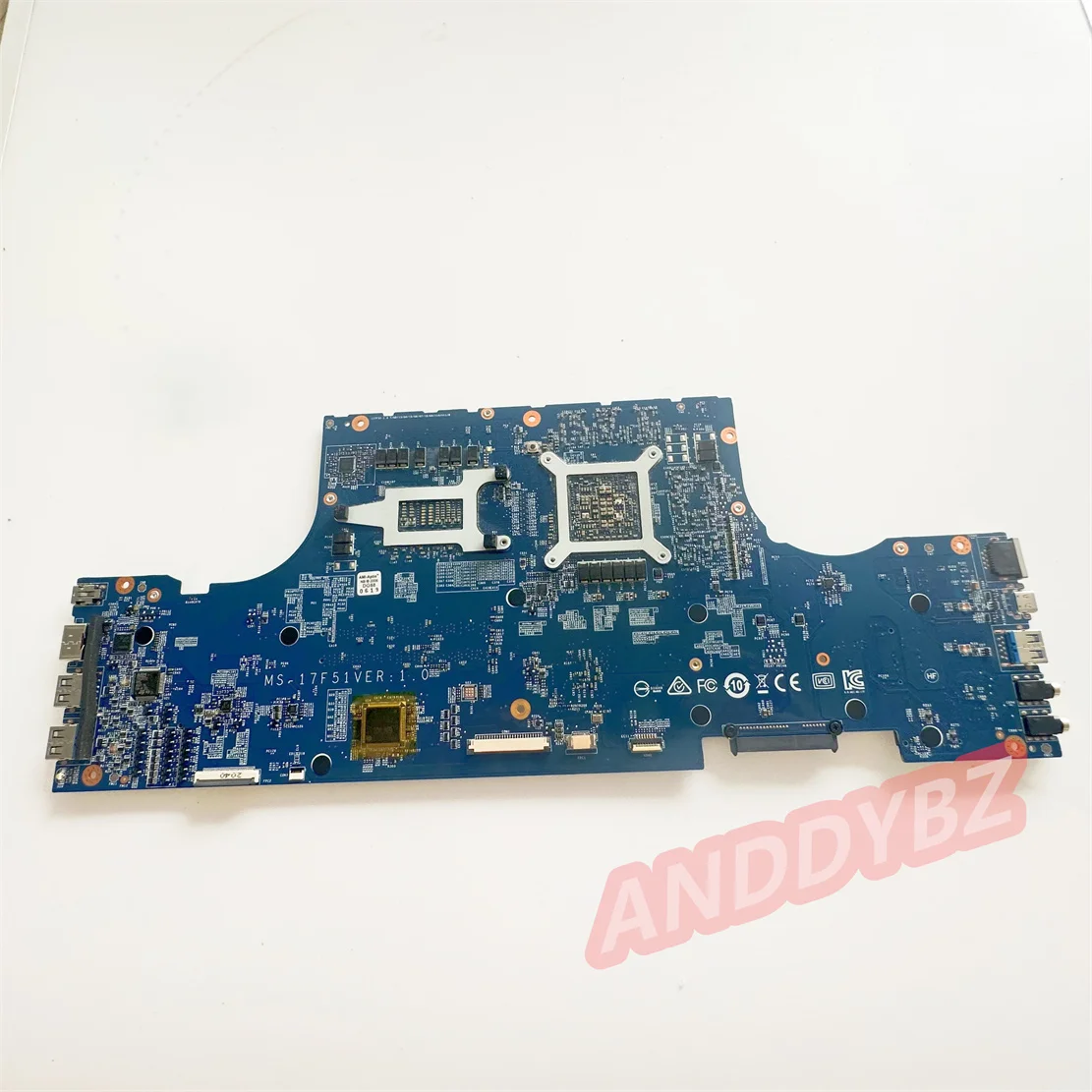 Imagem -06 - Placa-mãe Original 60717f5102s para Msi Gf75 Thin 10ue Ms-17f5 Ms-17f51 com I5-10500h e Rtx3060m Teste