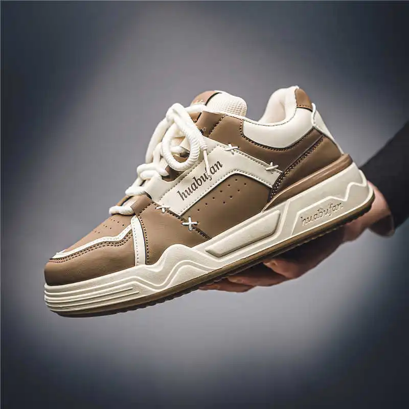 

Lace-up Round Nose Sports Shoes For Brand Men Woven Sneakers Men Sneakers Men's Spring Boots Kawaiis Models To Play