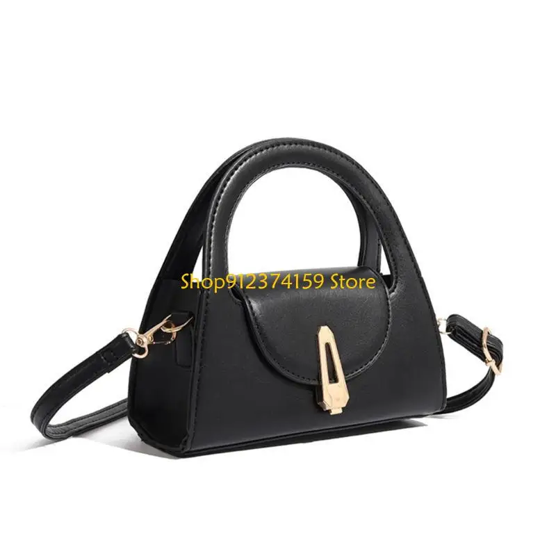 G5AE All-Matching Shoulder Bag for Woman Top Handle Bag Retro Crossbody Bag Trend Evening Handbag PU Leather Bag