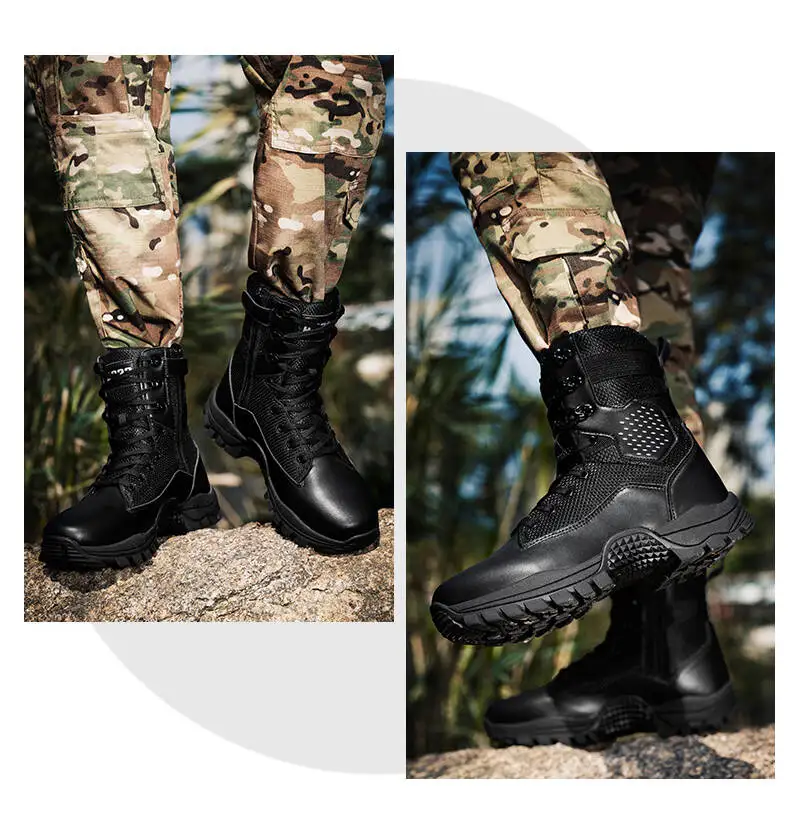 Marken-Outdoor-Stiefel für Dschungel-Trekking, Größe 39-47, Herren-Knöchelstiefel, Verschleißfeste Dicke Sneakers, 2026 Neue Wasserdichte Wanderstiefel – Detail 10