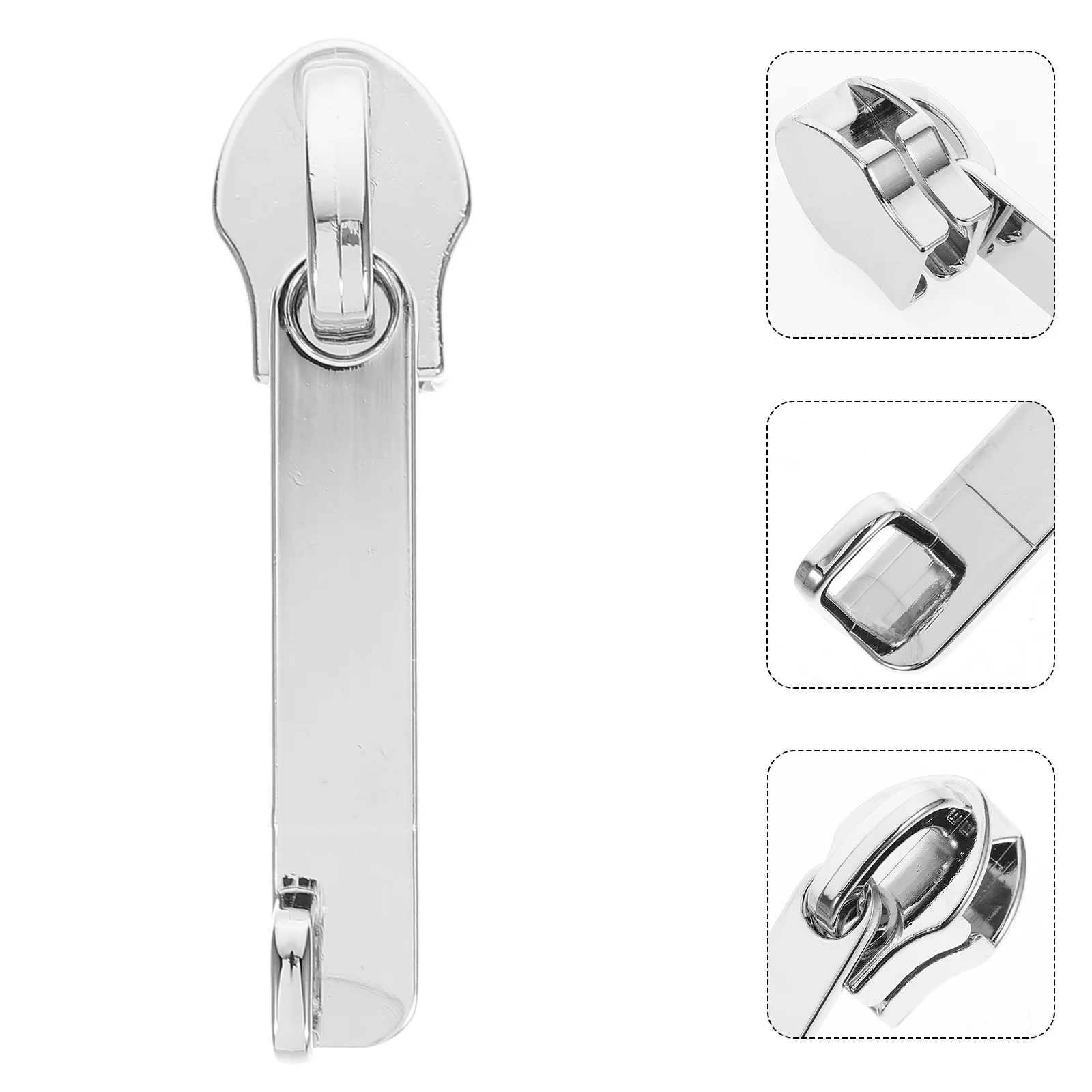 

WEKAMOS 4Pcs Metal Zipper Pull Replacement Kit Double Layer Lockable Tab for Luggage Suitcase Bags Security Slider