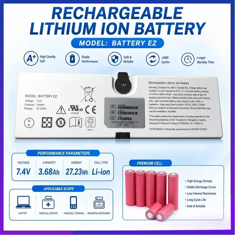 3680mAh Replacement Battery for TRIXELL BATTERY Compatible with Equipment High Capacity Long Lasting Power Supply Unit