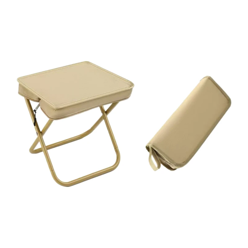 

Ultralight Fold Handbag Stool Portable Folding Camping Chair Oxford Fabric Seat Aluminum Alloy Frame for Fishing Picnic Travel