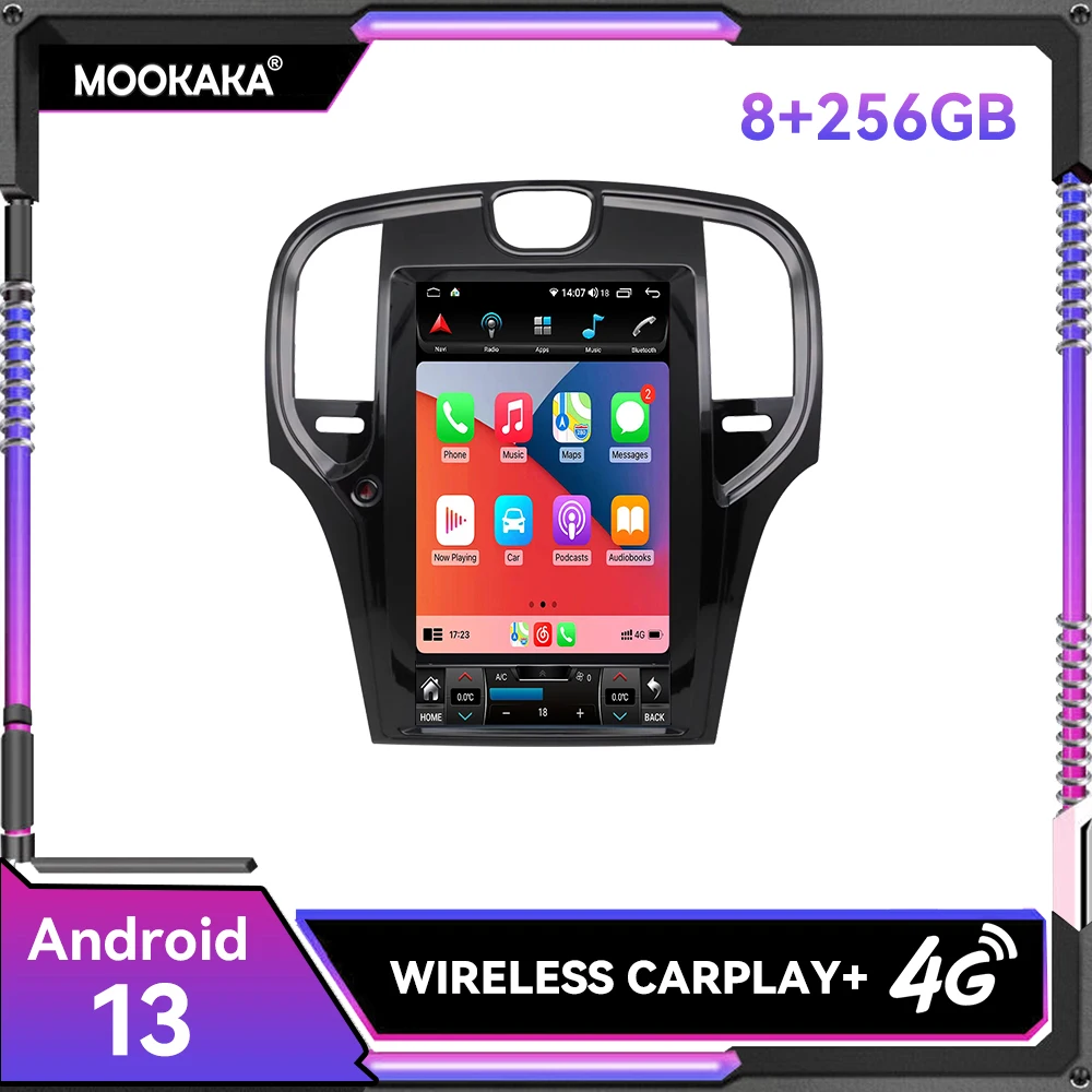 

13.3 Inch Touch Screen 8+256GB Android 13 CarPlay & Android AutoPlayer for Chrysler 300C 2011-2020 Built-in DSP, GPS Navigation