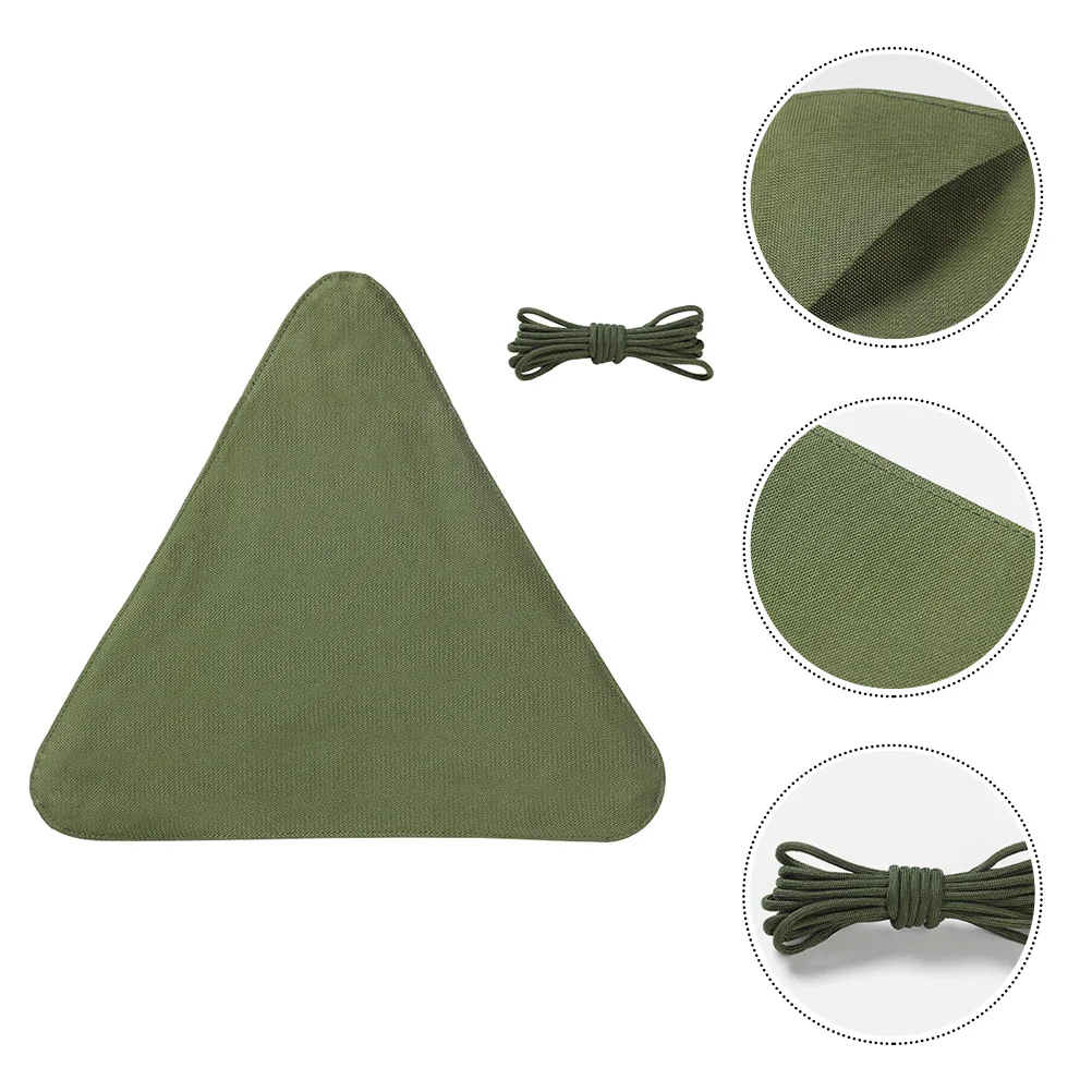 Portable Waterproof Fishing Stool Tripod Cloth Rope Green Camping Outdoor Sturdy Foldable Storage High Density Nylon