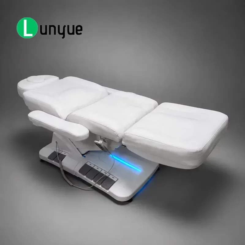 Electric Beauty Bed Adjustable Triple Motor Facial Massage Table for Spa Equipment Heavy Duty Comfortable Professional