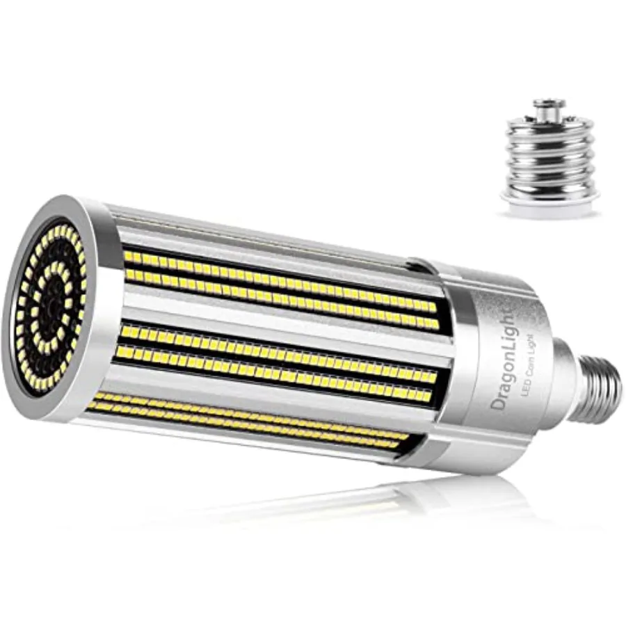 

100W Commercial Grade Corn LED Light Bulb Fanless 800 Watt Equivalent E26/E39 Mogul Base LED Lamp 5000K Daylight 12000Lumen