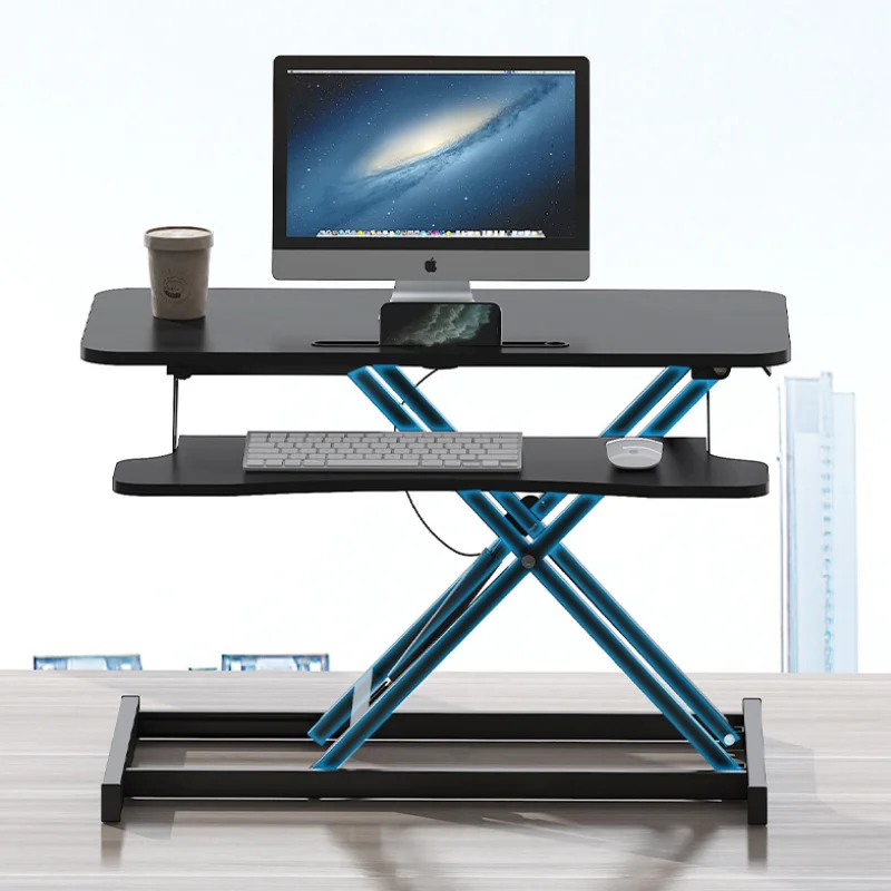 Banco de trabajo vertical plegable, escritorio de oficina, escritorio de ordenador ajustable, altura aumentada, escritorio para ordenador portátil, soporte plegable para el hogar