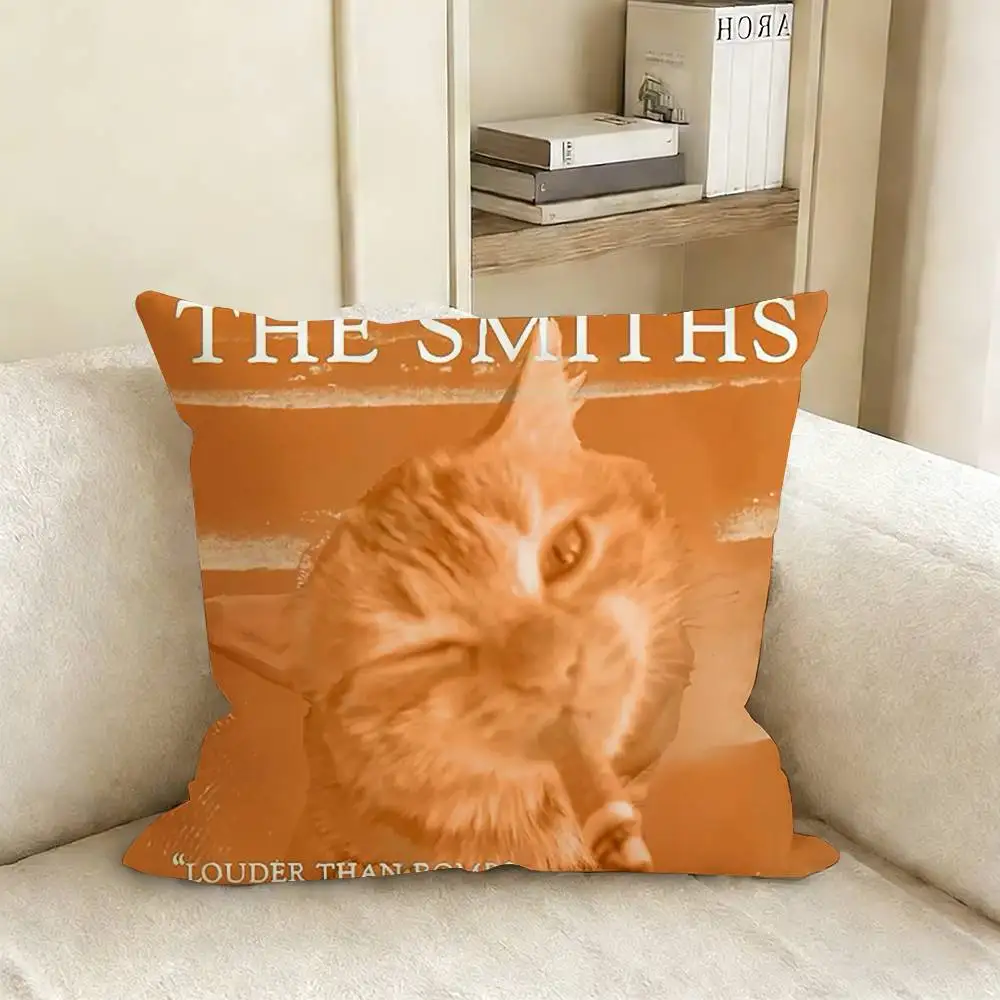 T-The S-Smiths Band Various Sizes Square Pillow Case For Car Home Bedchamber Decor