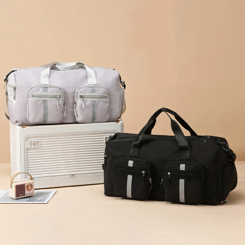 Travel Fitness Gym Yoga Handbag Dry Wet Trainning Sports Shoulder Bag Shoes Pack Large Duffle Business Trip College Storage Bag