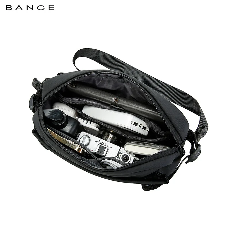 BANGE Fashion Casual Lightweight Sling Shoulder Bags Waterproof Daily Crossbody Chest Bag for Men