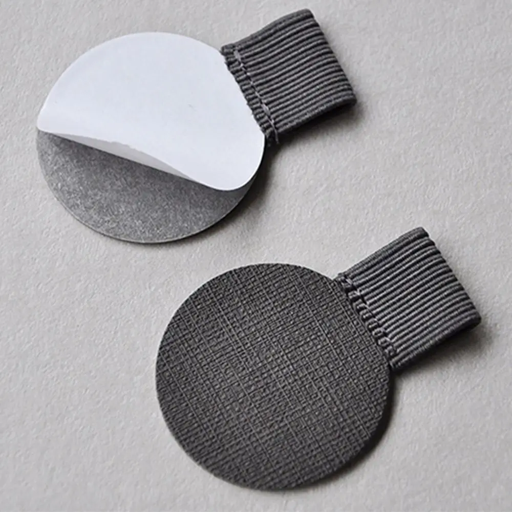 4PCS Office Supplies Convenient Stationery Notebook Self-adhesive Pen Holder Leather Pen Clips Elastic Loop