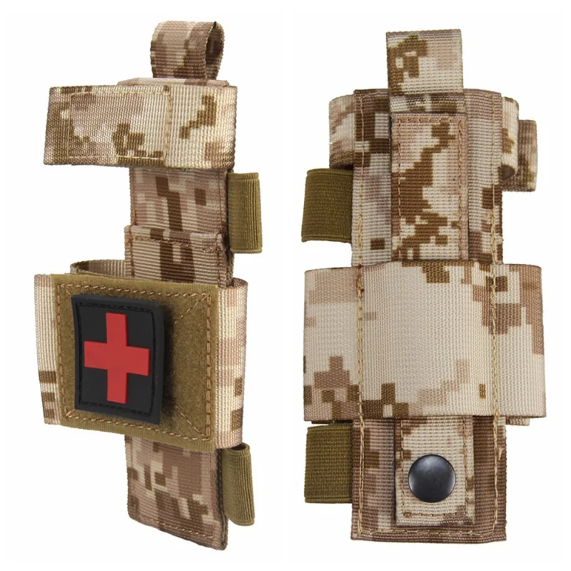 

Portable Tourniquet Storage Bag Nylon Flashlight Scissors Cover Molle Pouch For Outdoor Sports Storage Camping Bag