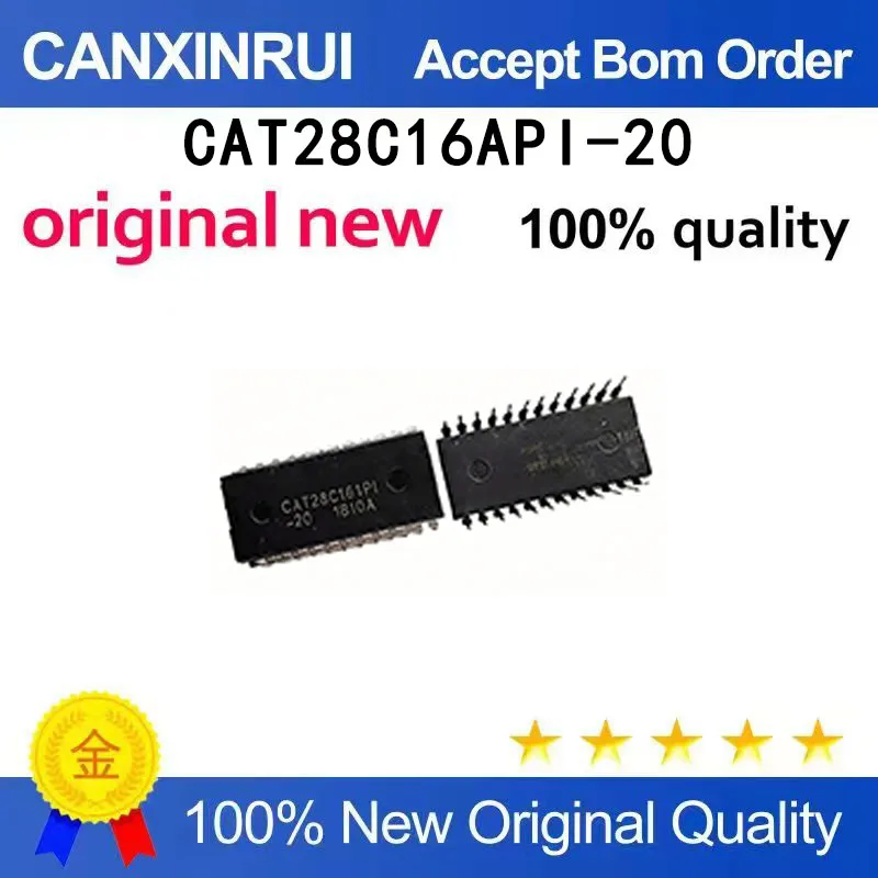 (5-100 PCS) Brand new original CAT28C16API-20 CAT28C16API DIP24 spot chip IC