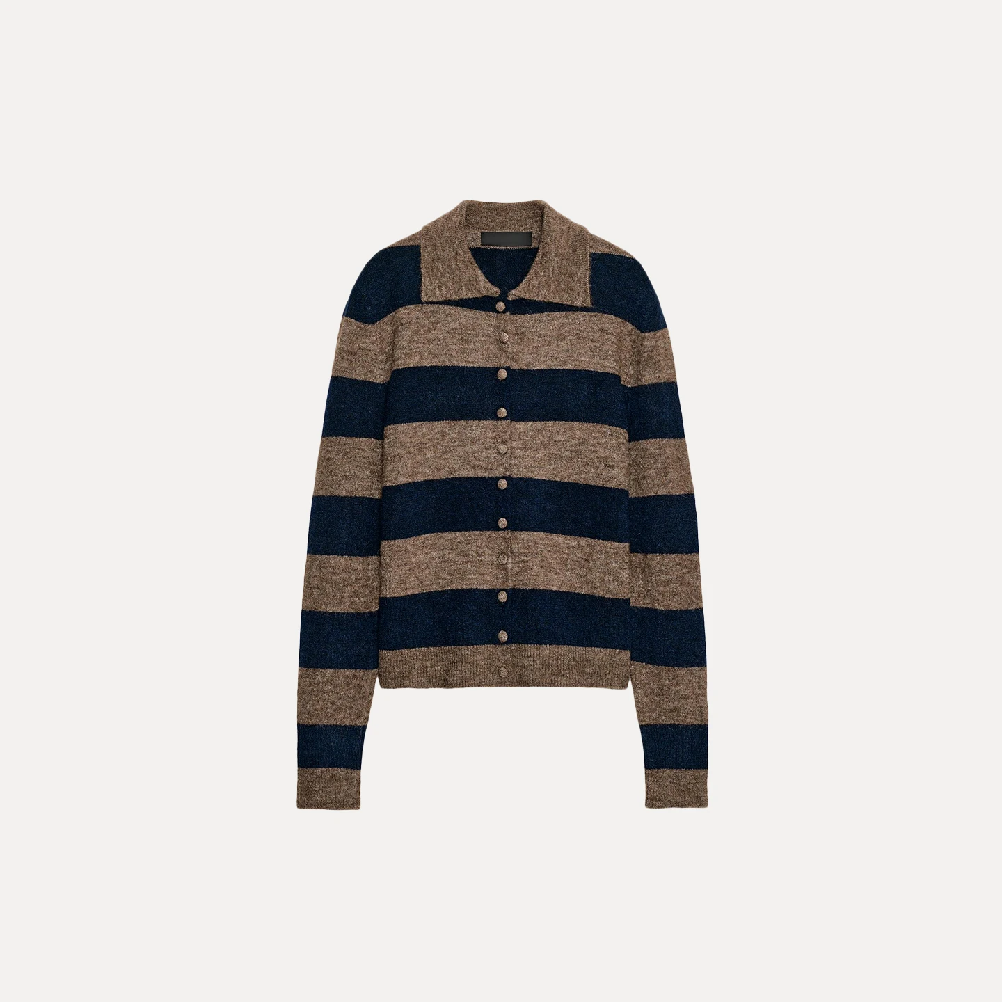 

Faionable Striped Knitted Long Sve Women's Sle Top 2025 Autumn New Arrival Versatile Knitwear Casual Daily Wear