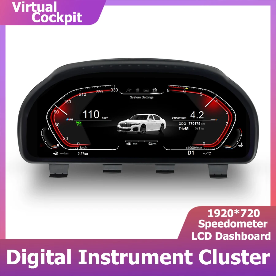 Speedometer Dashboard Panel Digital Instrument Gauge Cluster For BMW 5/6/7 Series F01 F02 F03 F04 F07 F10 F11 F12 F13 F18 HUD