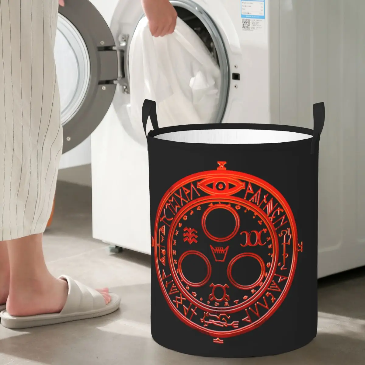 

Laundry Collector Silent Hill Foldable Laundry Basket Large Storage Children Washing Basket Home Organizer