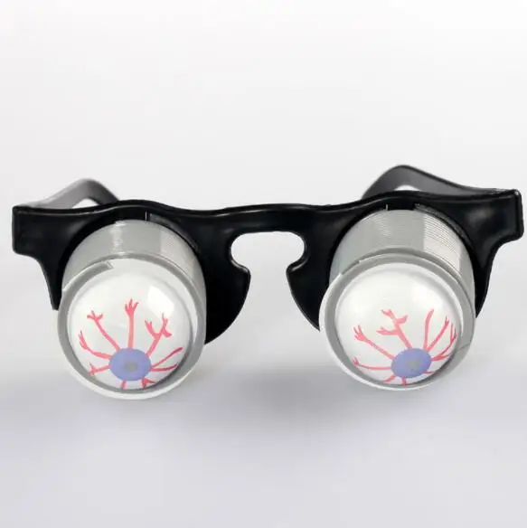 New Arrival Horror Halloween Costume Gift Funny Game Drooping Spring Eye Ball Glasses Gag Toy for Making Jokes YH1391