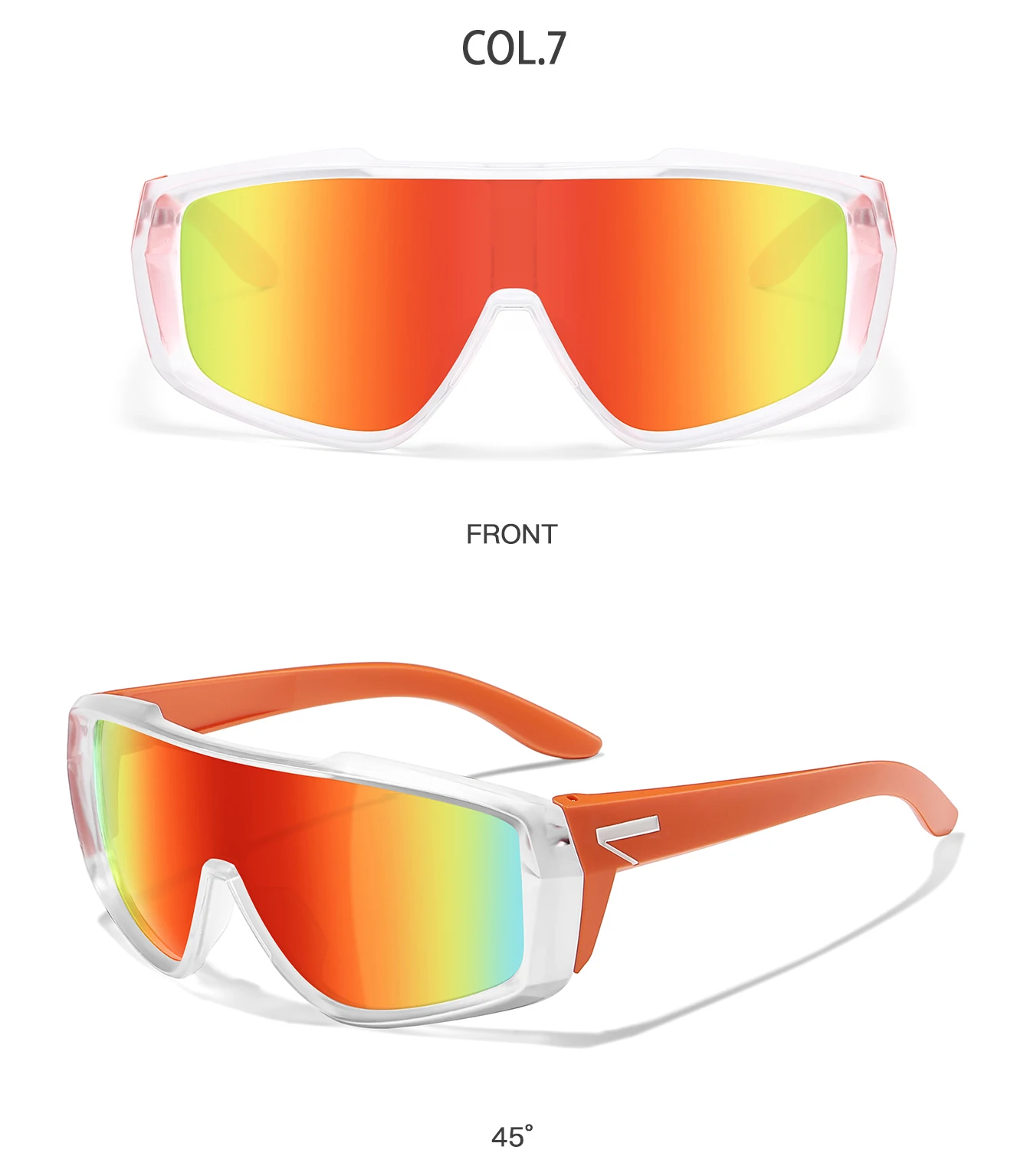 Bunte Jugend-Sonnenbrille, UV400, winddicht, MTB, Fahrrad, modisch, Outdoor-Sport, Radfahren, Schutzbrille für Männer und Frauen – Detail 9