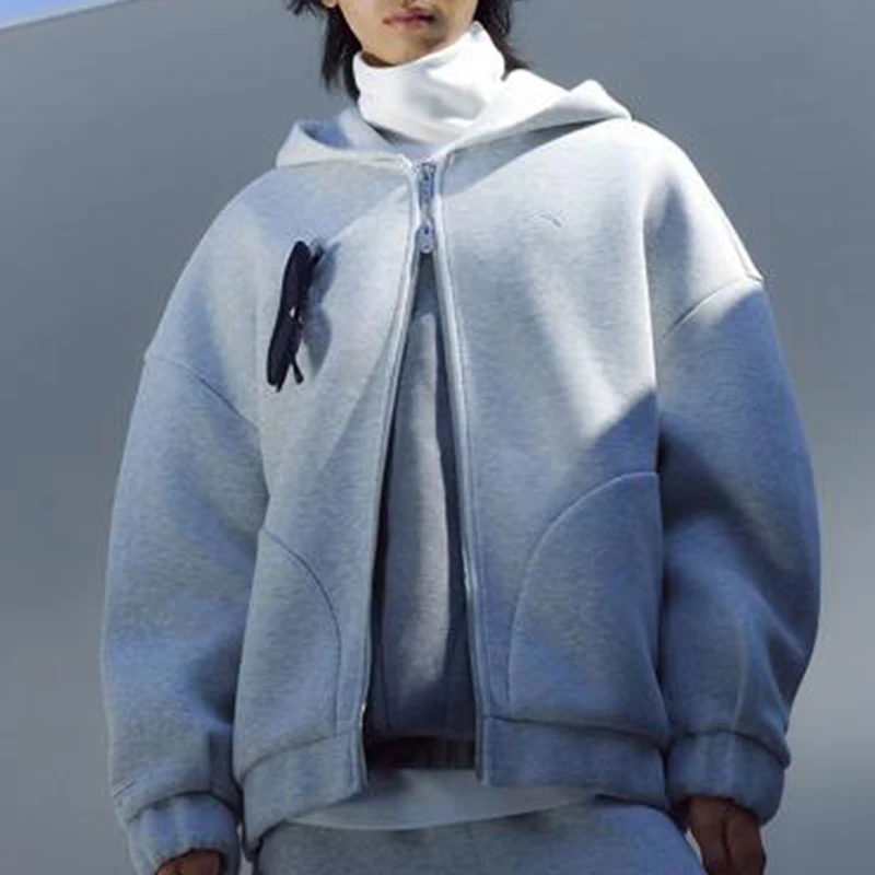 

Оригинальная осенняя модель Puma, мужская и женская трикотажная куртка свободного кроя с капюшоном 633465-61