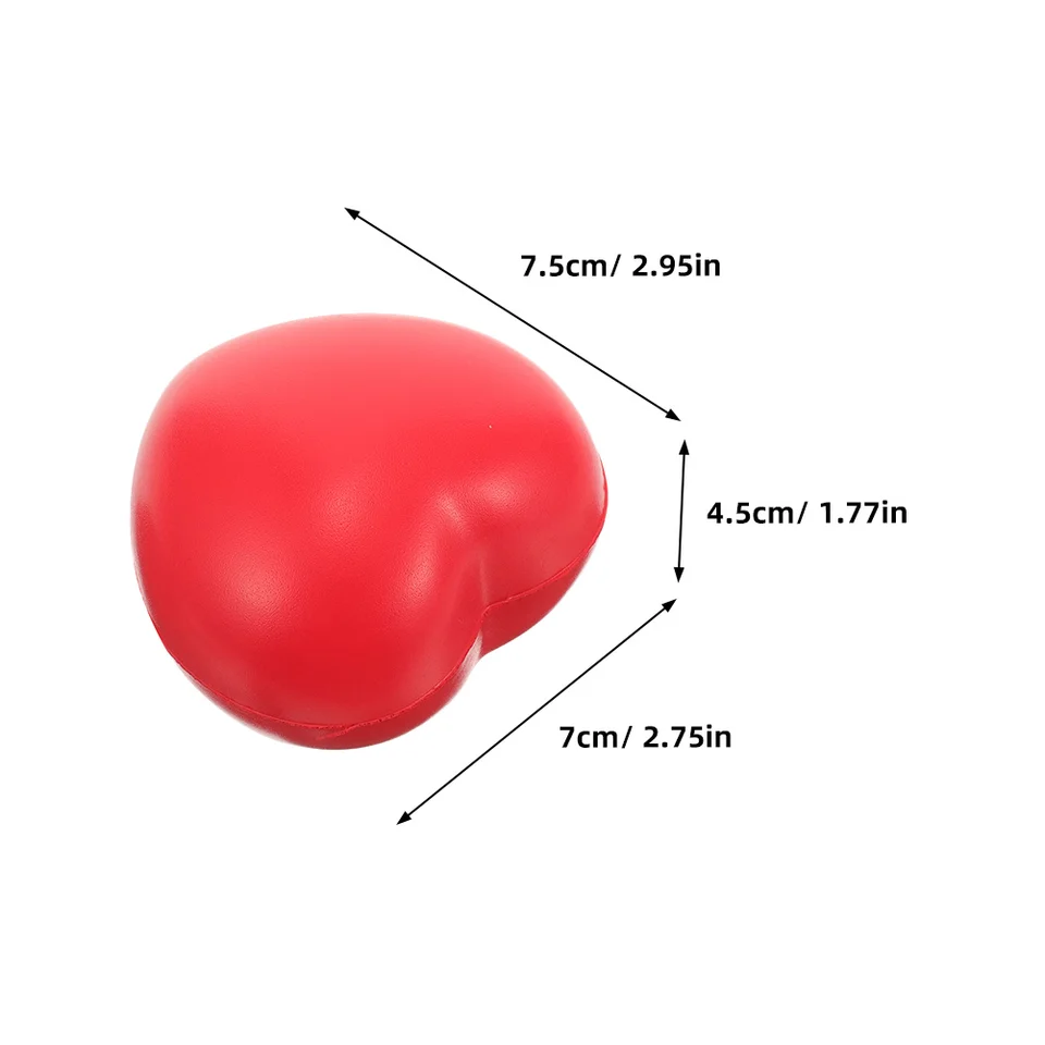 Bola Anti-estrés En Forma De Corazón – Ejercitador De Mano De 10 Libras De Resistencia, De PU Suave, Ideal Para Fortalecer El Agarre Y Aliviar La Tensión