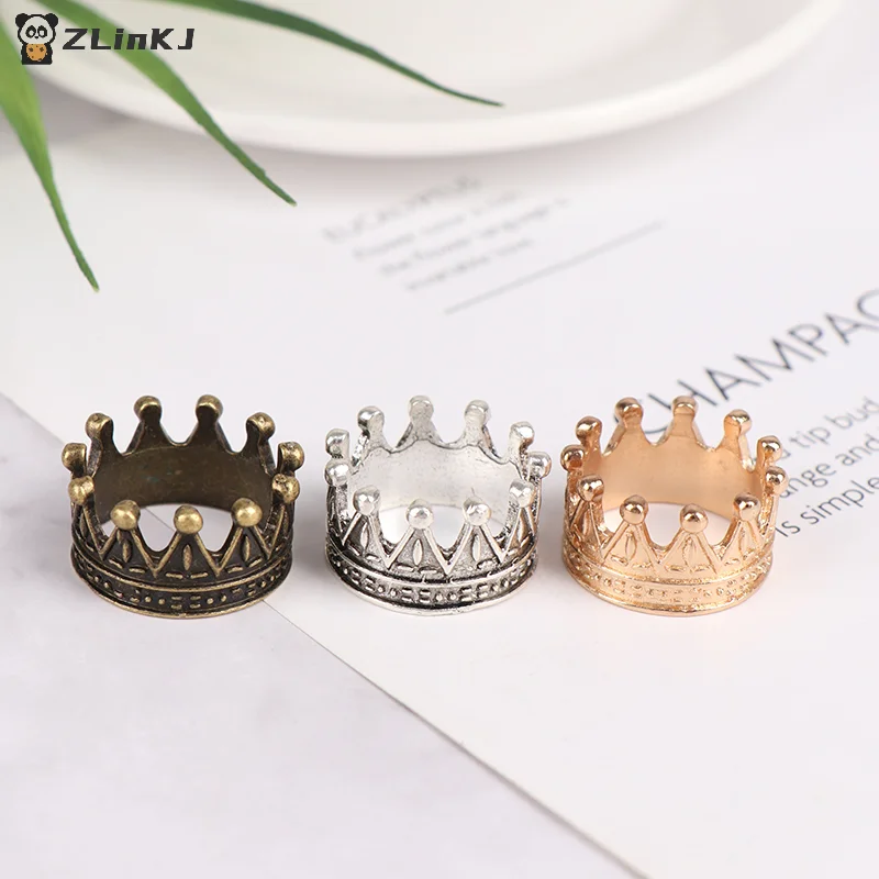 ▶ 1 szt. Modna Metalowa Mini Korona dla Lalek Dziecięca Księżniczka Cesarzowa Ozdoba na Głowę do Domku dla Lalek Prezent Zabawka
