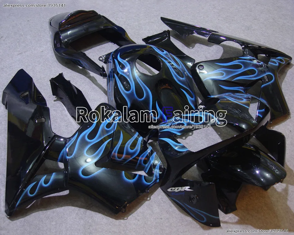 

CBR600RR Body Fairing For Honda CBR600RR F5 2003 2004 CBR 600RR 03 04 Blue Flame Motorbike Fairing (Injection molding)