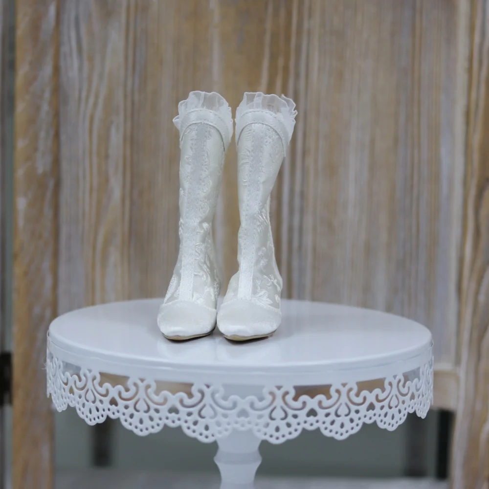 

Кукольная обувь BJD/SD/DD 1/3 в национальном стиле, винтажные кружевные жаккардовые женские сапоги, аксессуары для кукол BJD