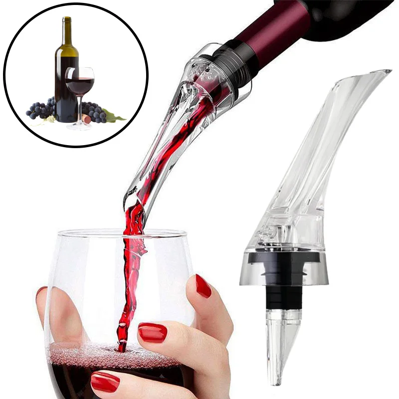 Wine Aerator Pourer Premium Aerating Pourer Red Wine Decanter Cap Spout Stopper Bottle Mouth Dispenser Decanter Spout