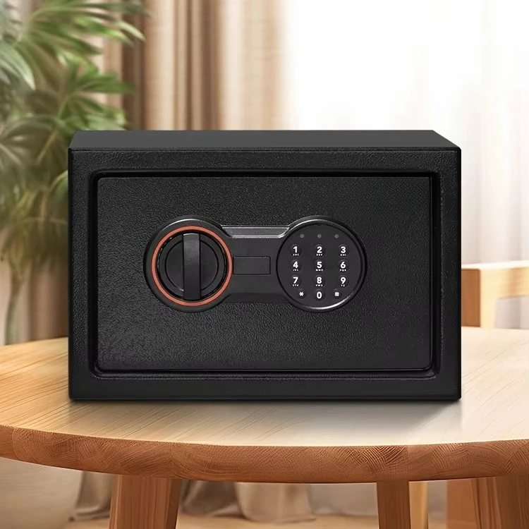 High-end Furniture Digital Cash Box Mini Home Safe Electronic Digital Key CE Certification Electroplating Surface Treatment