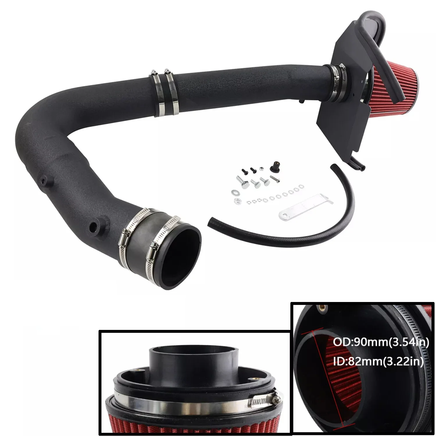 

Air Intake System Cold Air Intake Pipe W/ Filter Kit For 2011-2023 Dodge Charger/Challenger/300 3.6 V6 Chrysler